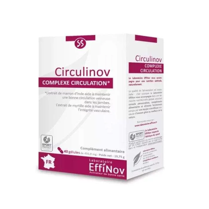 EFFINOV CIRCULINOV COMPLEXE CIRCULATION BOITE DE 40 GELULES