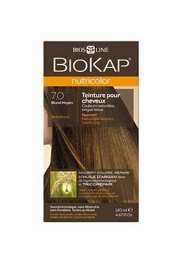 BIOKAP NUTRICOLOR BLOND MOYEN NATUREL NUMERO 7.0