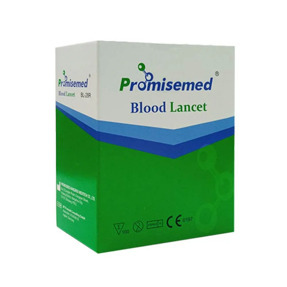 PROMISEMED BLOOD LANCETTES VERT BOITE DE 100 REFERENCE BL-28R