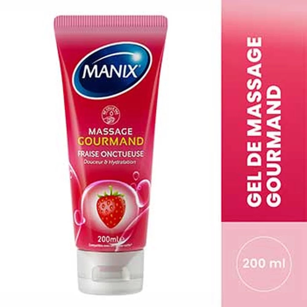 MANIX GEL DE MASSAGE GOURMAND FRAISE 200ML