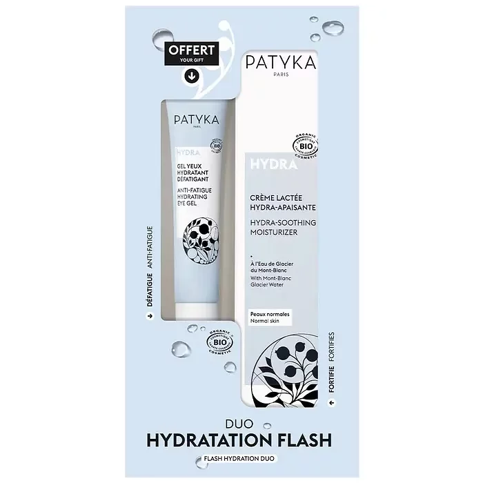 PATYKA COFFRET HYRA GEL YEUX HYDRATANT 15ML + HYDRA CREME LACTEE APAISANTE 40ML