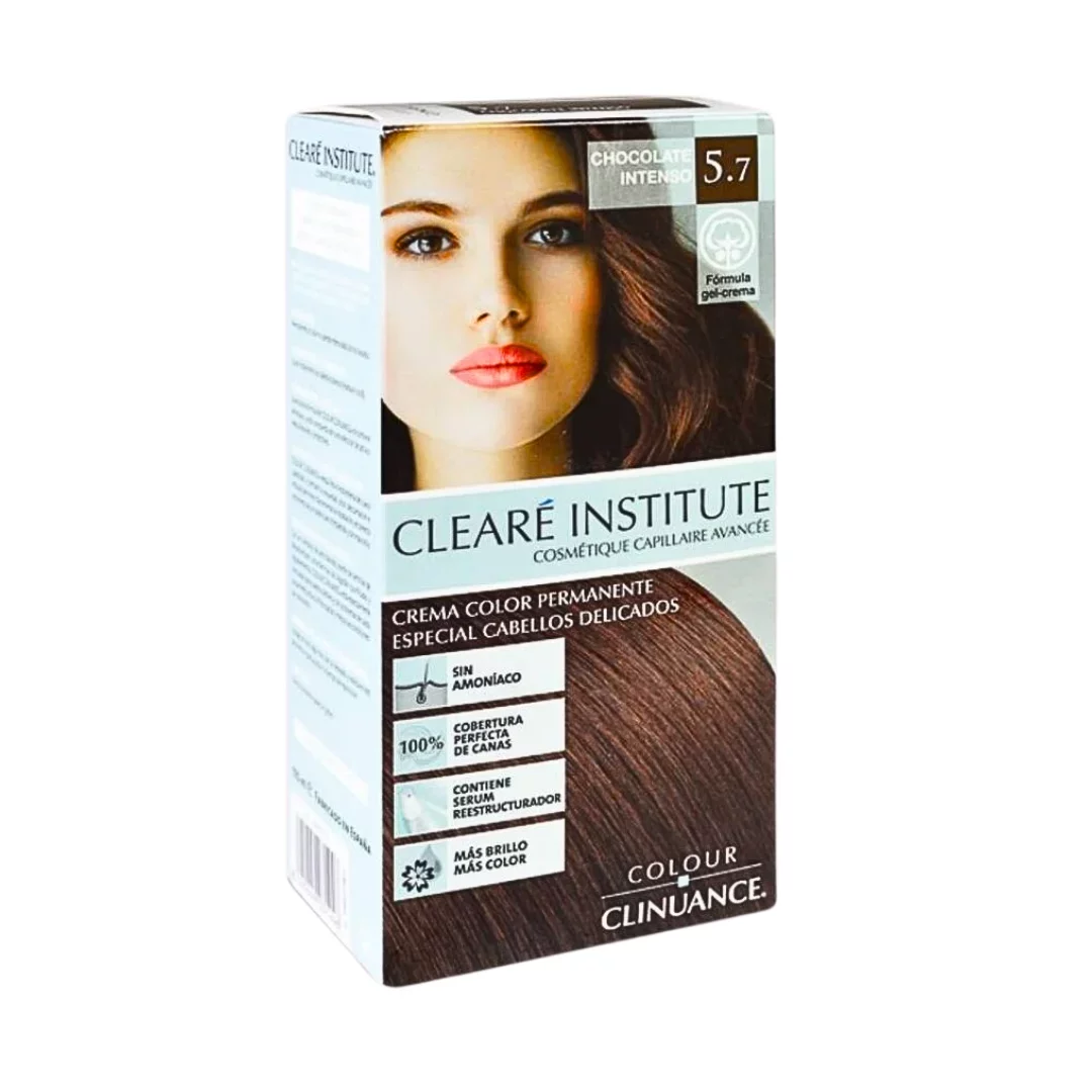 CLEARE INSTITUTE COLOUR CLINUANCE COLORATION PERMAMENTE NUMERO 5.7 170ML REFERENCE INTENSE CHOCOLATE