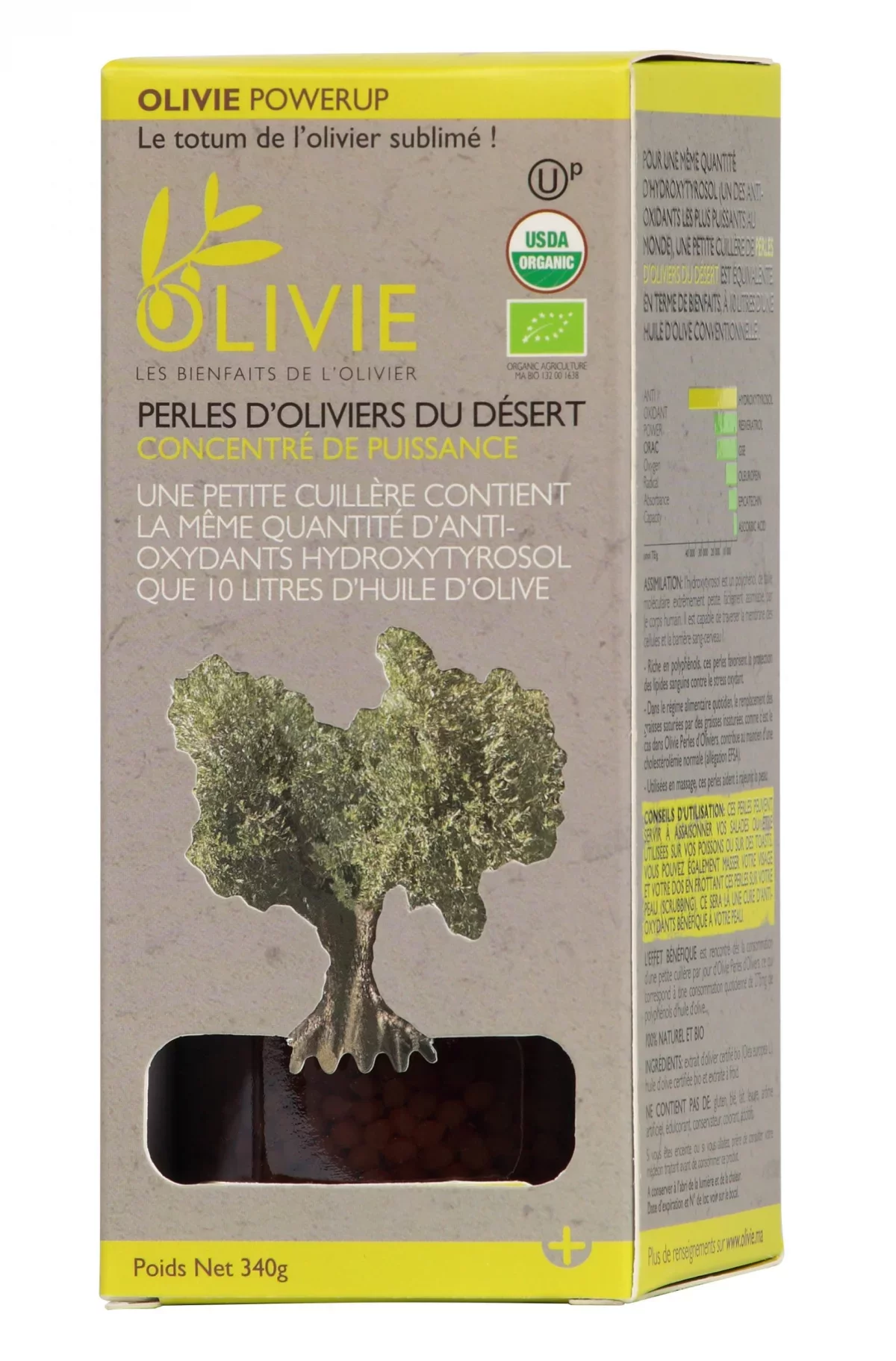OLIVIE PERLES D'OLIVIERS DU DESERT 340G