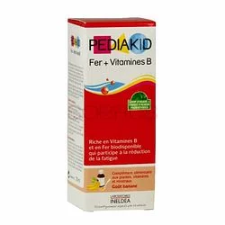 PEDIAKID FER + VITAMINES B SIROP SANS GLUTEN SIROP 125ML