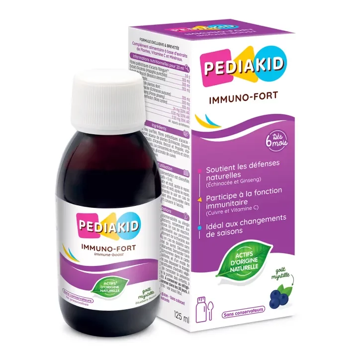 PEDIAKID SI IMMUNO-FORT DEFENSES NATURELLES 125ML