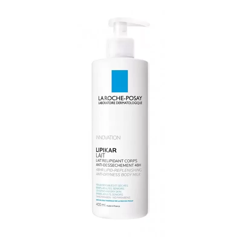 LA ROCHE POSAY LIPIKAR LAIT ANTI-DESSECHEMENT 48H PEAU SECHE ET SENSIBLE 400ML