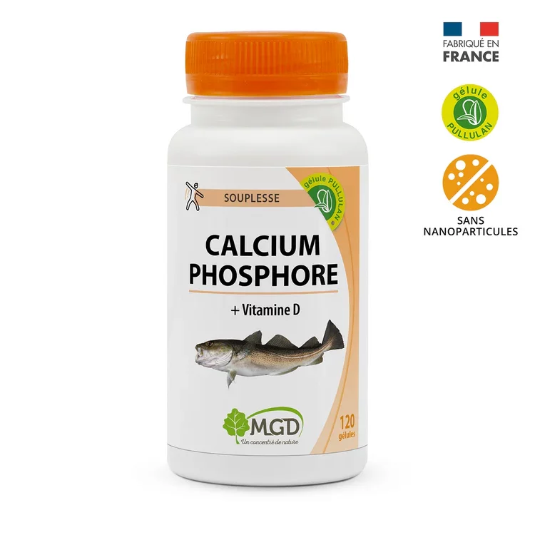MGD CALCIUM PHOSPHORE VITAMINE D BOITE DE 120 GELULES