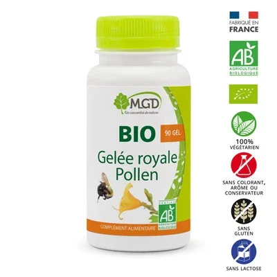 MGD GELEE ROYALE + POLLEN BOITE DE 90 GELULES