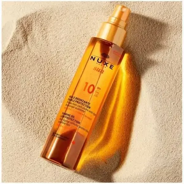 NUXE SUN HUILE BRONZANTE VISAGE ET CORPS FAIBLE PROTECTION SPF10 150ML - vue 2
