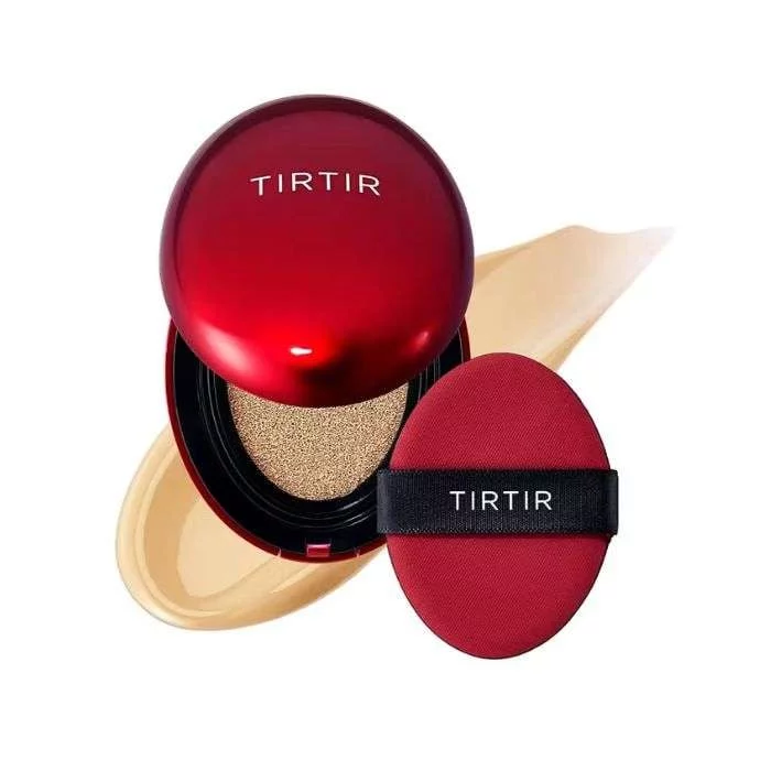 TIRTIR MASK FIT RED FULL SIZE CUSHION RENCH FULL COVERAGE NUMERO 22W 18G REFERENCE SHEER BEIGE