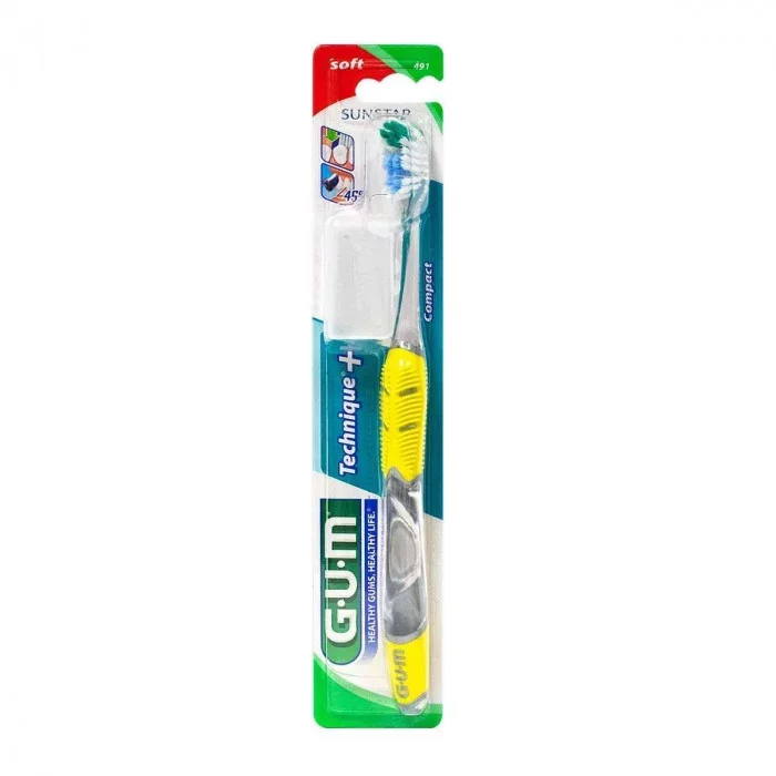 GUM BROSSE A DENTS TECHNIQUE SOUPLE COMPACTE REFERENCE 491