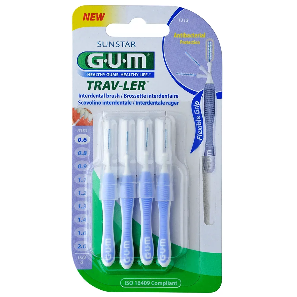 GUM TRAV-LER BROSSETTE INTERDENTAIRE 0.6 MM B6 REF 1312