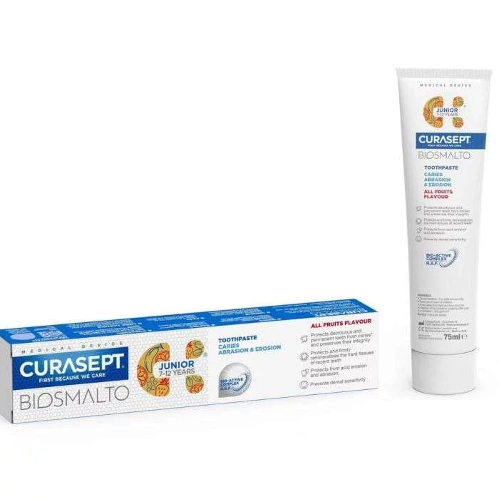 CURASEPT BIOSMALTO DENTIFRICE JUNIOR 7-12ANS 75ML