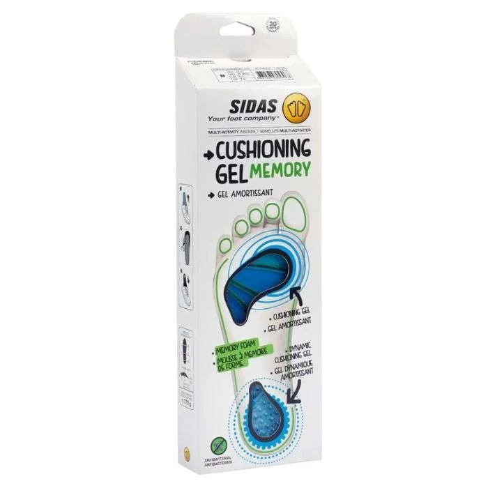 SIDAS SEMELLES GEL MEMORY TAILLE M REFERENCE 0028GMM