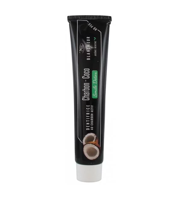 DENTI SMILE DENTIFRICE AU CHARBON COCO AROME MENTHE 100G