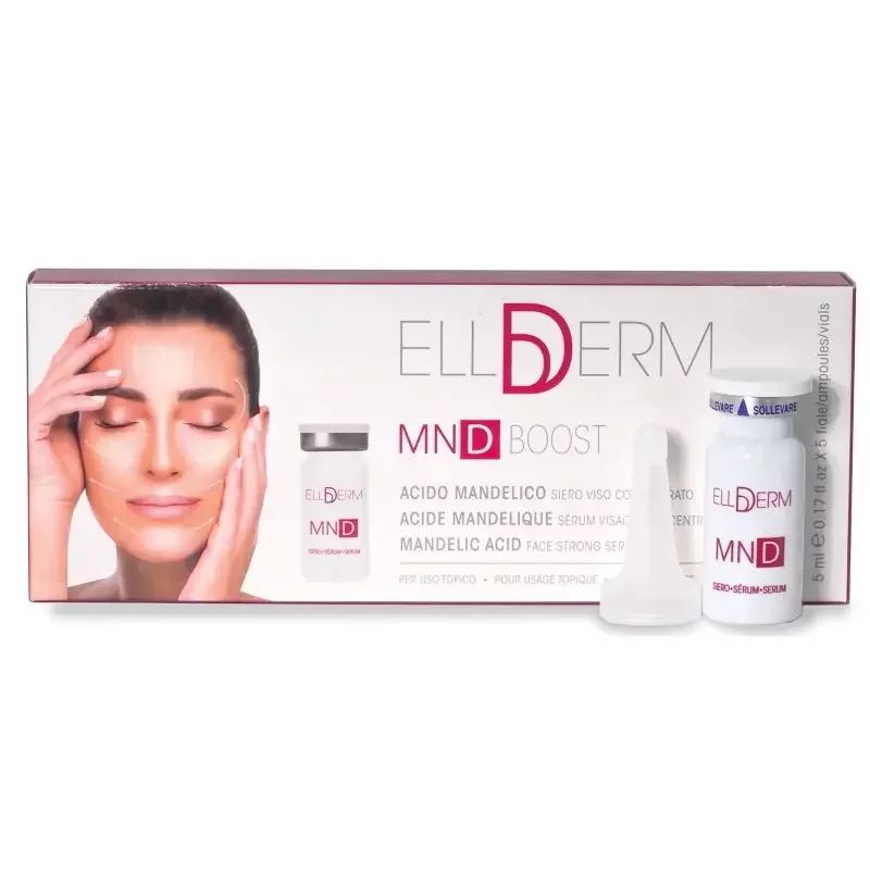 ELLDERM MND BOOST ACIDE MANDELIQUE SERUM VISAGE CONCENTRE BOITE DE 5 AMPOULES