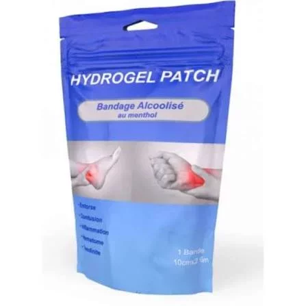 HYDROGEL BANDAGE ALCOOLISE AU MENTHOL 10CM*2.6M