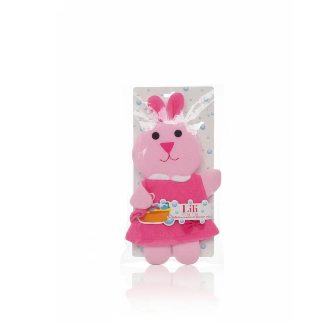 LILI CARE GANT DE SAVONNAGE ENFANT ROSE