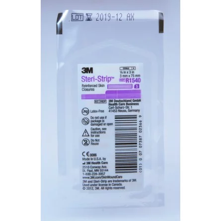3M STERI-STRIP 3MM*75MM BOITE DE 1 REFERENCE R1540 