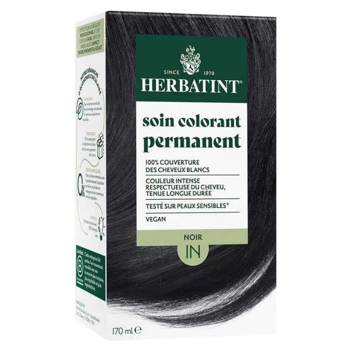 HERBATINT SOIN COLORANT PERMANENT IN NOIR 170ML