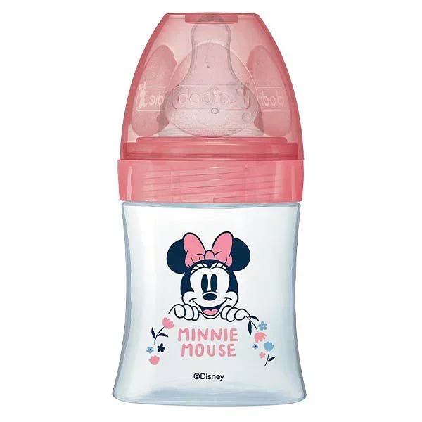 DODIE BIBERON INITIATION TETINE RONDE 3 VITESSE 0-6MOIS D1 MINNIE ROSE 150ML