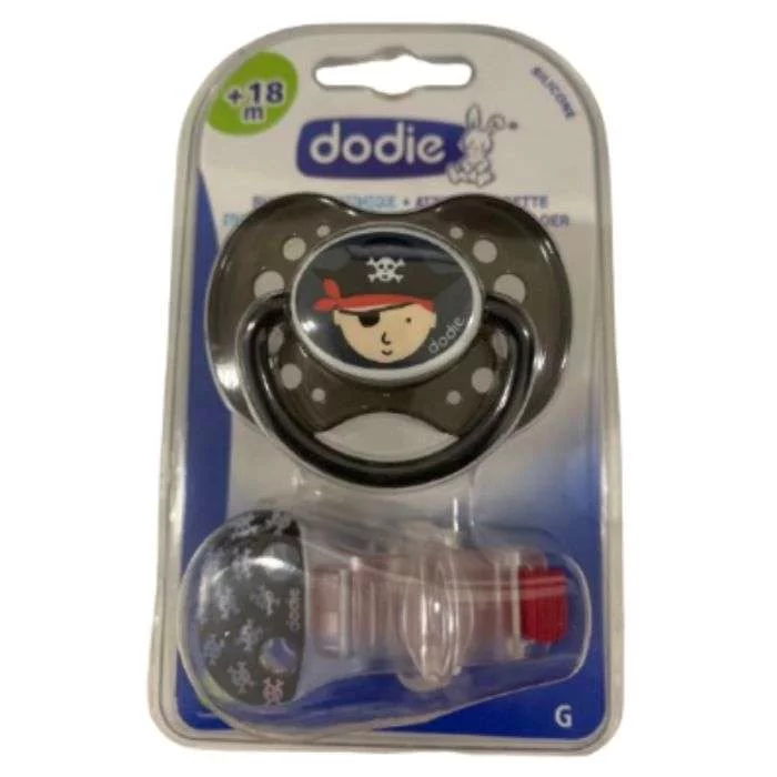 DODIE SUCETTE ANATOMIQUE + ATTACHE-SUCETTE SYMMETRIC SHOOTER + RIBBON SHOOTER HOLDER +18MOIS