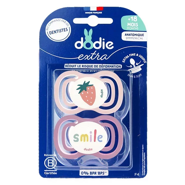 DODIE SUCETTE EXTRA FINE ROSE F4 +18MOIS