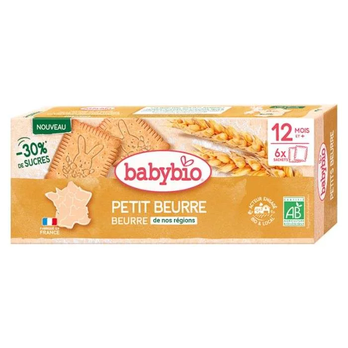 BABYBIO BISCUIT PETIT BEURRE BOITE DE 6 SACHETS