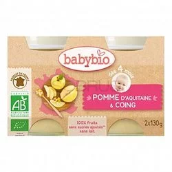 BABYBIO PETIT POT POMME COING 2*130G