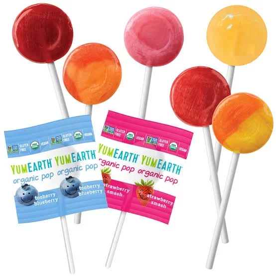 YUM EARTH SUCETTE LOLLIPOP 6G