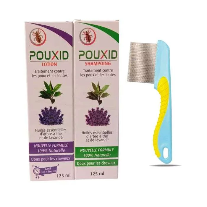 POUXID PACK LOTION + SHAMPOOING + PEIGNE