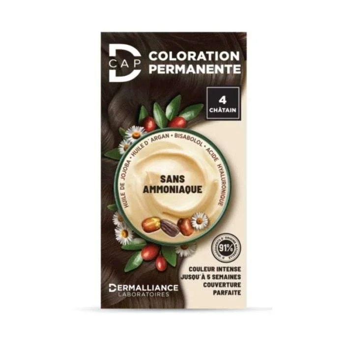 D-CAP COLORATION PERMANENTE NUMERO 4 CHATAIN