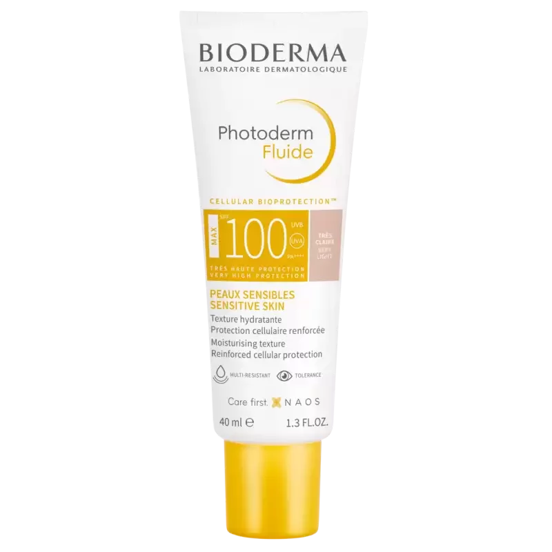 BIODERMA PHOTODERM FLUIDE MAX SPF100 TEINTE TRES CLAIRE 40ML