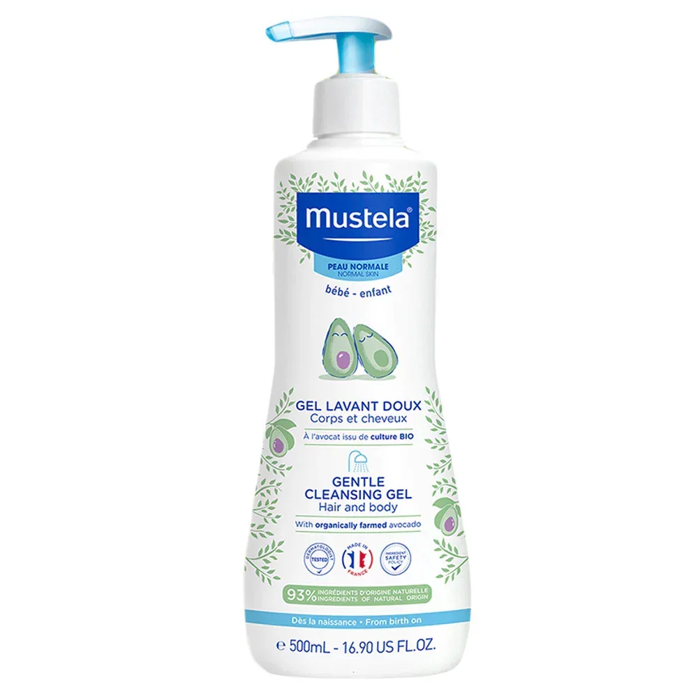 MUSTELA GEL LAVANT AVOCAT CORPS ET CHEVEUX 500ML