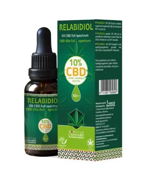 MOROCCAN CANNABIS RELABIDIOL 10% CBD GOUTTES 10ML