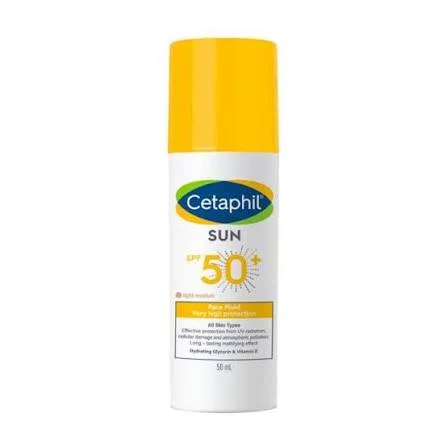CETAPHIL SUN FLUIDE SPF50+ LIGHT MEDIUM 50ML