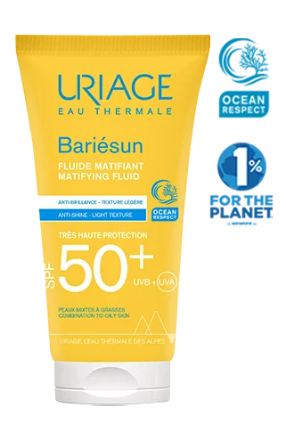 URIAGE BARIESUN MAT FLUIDE SPF50+ PEAUX MIXTES A GRASSES 50ML