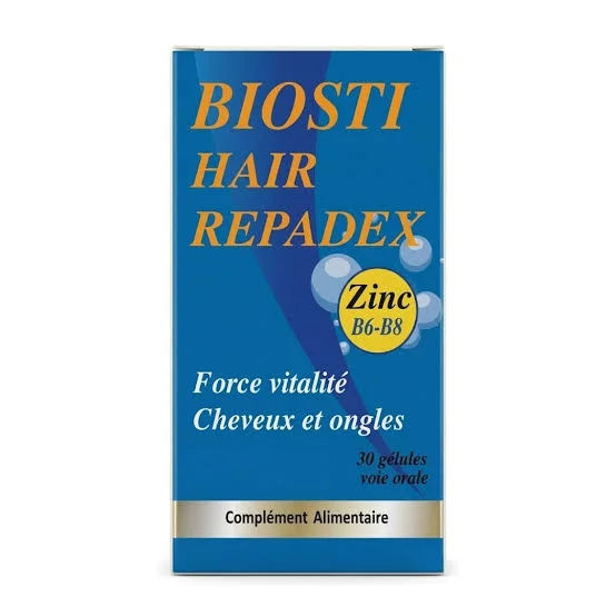 BIOSTI HAIR ZINC B6-B8 BOITE DE 30 GELULES
