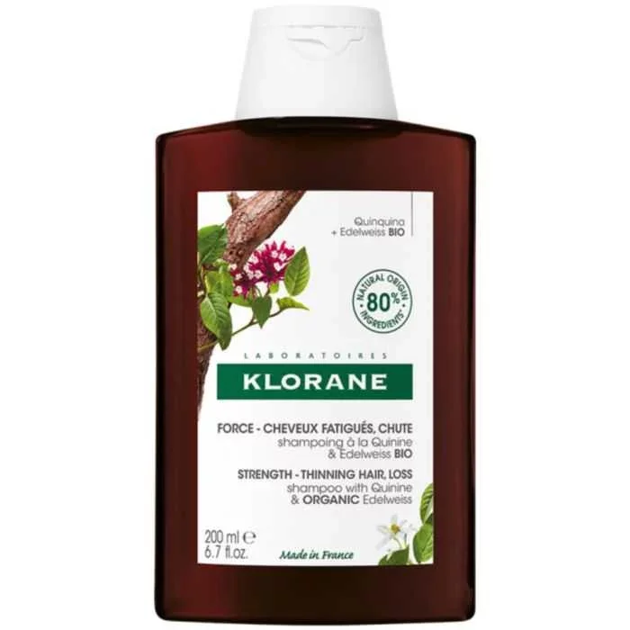 KLORANE SHAMPOOING A LA QUININE Y EDELWEISS BIO 200ML
