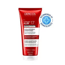 VICHY DERCOS COLLAGEN FILLER 17 PRO-COLLAGEN PEPETIDES CITRIC ACID APRES SHAMPOOING ULTR-REPARATEUR CUIR CHEVELU SENSIBLE 200ML