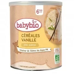 BABYBIO 5 CEREALES VANILLE 220G
