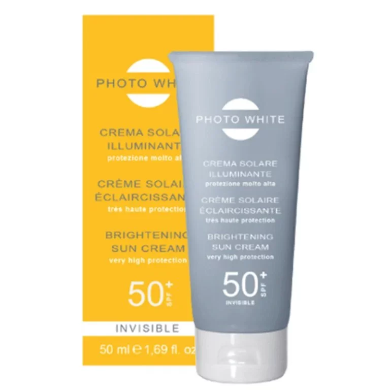 M&D PHOTO WHITE CREME SOLAIRE ECLAIRCISSANTE INVISIBLE SPF50+ 50ML