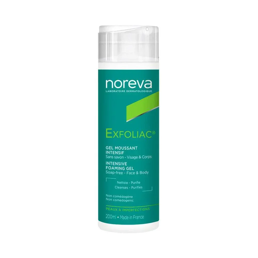 NOREVA EXFOLIAC GEL MOUSSANT INTENSIF VISAGE ET CORPS 200ML