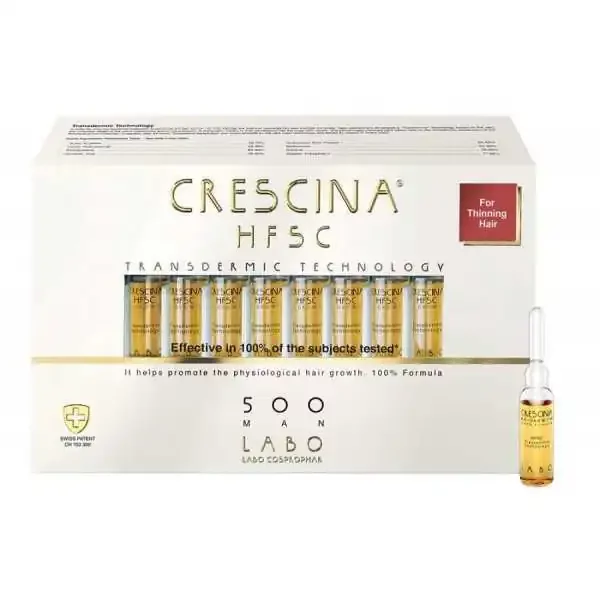 CRESCINA HFSC 500 HOMME 10 + 10*3.5ML AMPOULES