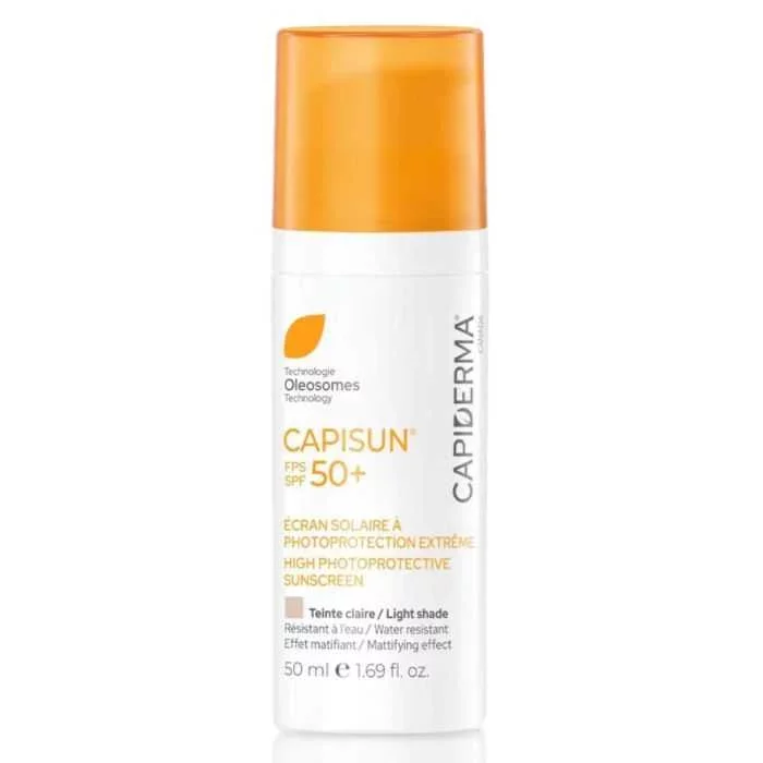 CAPIDERMA CAPISUN ECRAN SOLAIRE TEINTE CLAIRE SPF50+ 50ML