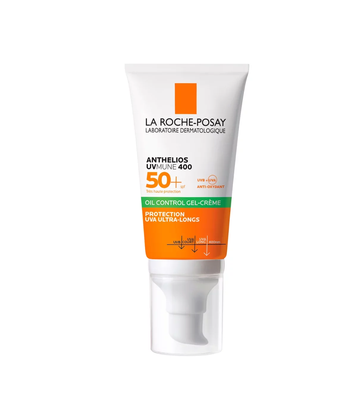 LA ROCHE POSAY ANTHELIOS XL UVMUNE 400 GEL-CREME OIL CONTROL ANTI-BRILLANCE TEINTE SPF50+ PEAU NORMALES A GRASSE 50ML