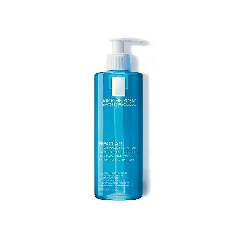 LA ROCHE POSAY EFFACLAR +M GEL MOUSSANT PURIFIANT NETTOYANT PEAUX GRASSES A TENDANCE ACNEIQUE 400ML