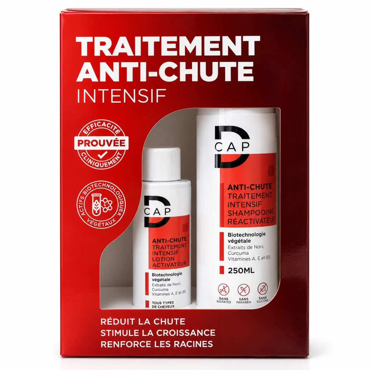 D-CAP PACK SHAMPOOING ANTI-CHUTE 250ML + LOTION 100ML