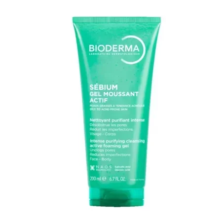BIODERMA SEBIUM GEL MOUSSANT ACTIF 200ML