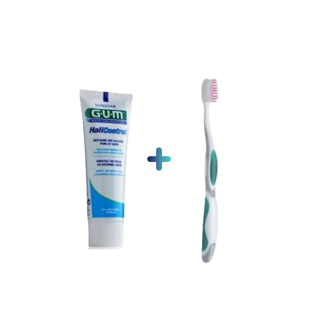 GUM PACK DENTIFRICE HALICONTROL + BROSSE A DENTS